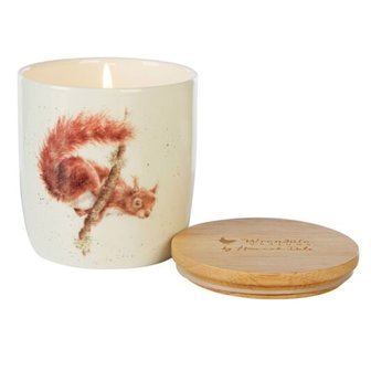 Wrendale-geurkaars-big-deksel-hout-fragranced_candle-ceramic-wood-WOODLAND-Sorrel_&amp;_Oak-green-squirrel-eekhoorn-65bhrs-WR02