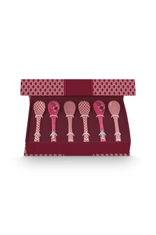 PIP-Studio-Teaspoons-giftset-ORIENTAL-FLOWER-FESTIVAL-dark_pink-roze-51.020.194