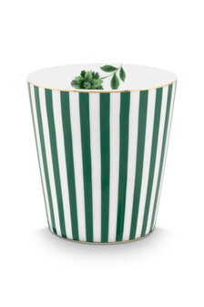 Pip-Studio-ROYAL-STRIPES-Green-beker-gestreept-groen-51.002.430