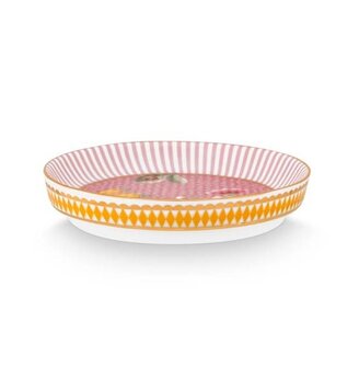 PIP-Studio-Tea-tip-LA-MAJORELLE-pink-bloemmotief-stipjes-roze-9cm-51.013.023