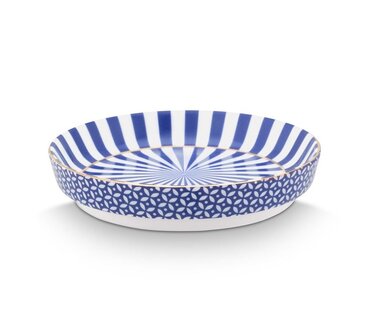 ip-Studio-Tea-Tip-ROYAL-STRIPES-Blue-white-theetipje-gestreept-rozet-blauw-wit-51.002.237A