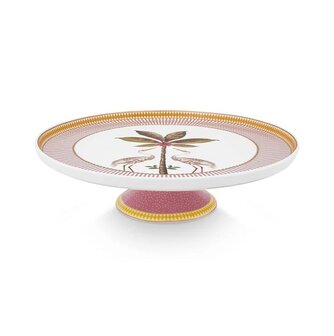 Pip-Studio-Mini-Cake-Tray-LA-MAJORELLE-Pink-deco-roze-gestreept-rond-21cm-51.018.146