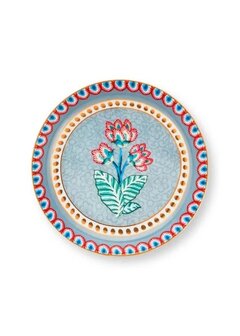 PIP-Studio-Tea-tip-FLOWER-FESTIVAL-light-blue-bloemmotief-9cm-goud-accenten-51.013.024