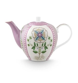 Pip-Studio-theepot-LILY_&amp;_LOTUS-lila-1600ml-porselein-bloem-Lilac-51.005.080