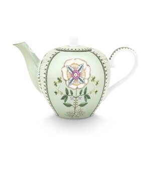 Pip-Studio-theepot-LILY_&amp;_LOTUS-light-green-1600ml-porselein-bloem-groen-51.005.084