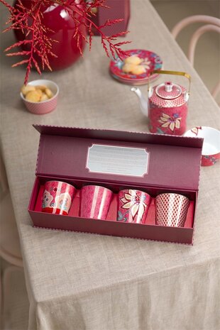 PIP-Studio-giftset-ORIENTAL-FLOWER-FESTIVAL-4-mugs-without-handle-230ml-roze-51.002.421