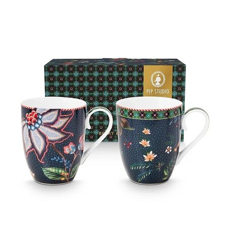 Pip-Studio-BERRY-BLUES-large-mug-groen-bosbes-blauw-gold-set/2-mugs-350ml-herfst-51.002.491-in-giftbox-New_Edition_Home