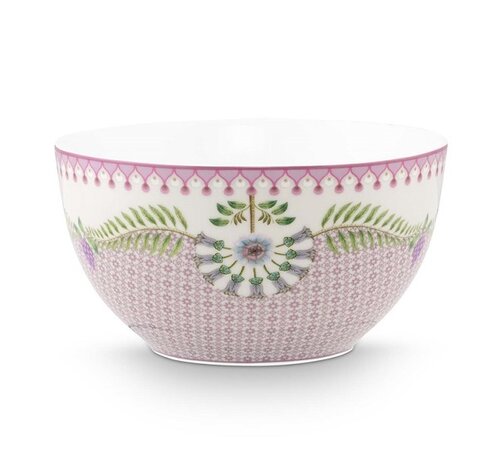 Pip-Studio-kom-bowl-Lily_&_Lotus-TILES-15cm-groene-takken-lila-krans-51.003.310