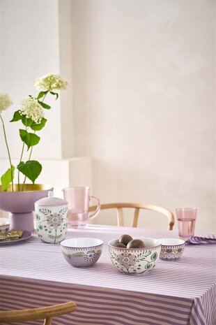 Pip-Studio-kom-bowl-Lily_&_Lotus-TILES-15cm-groene-takken-lila-krans-51.003.310