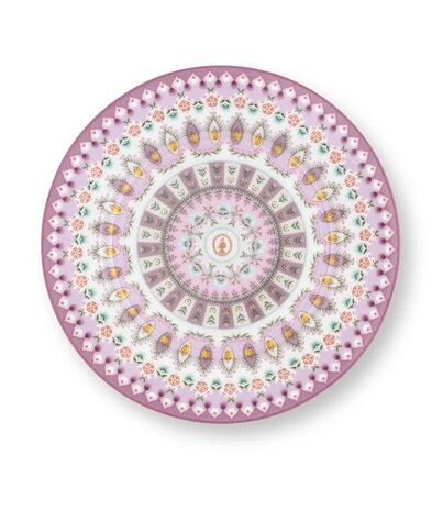 PIP-Studio-Gebaksbordje-side-plate-17cm-LILY_&_LOTUS-Moon-Delight-lila-bloemen-rand-51.001.469