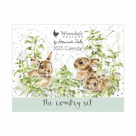 Wrendale-designs-Landscape-Calendar-2025-THE-COUNTRY-SET-kalender-bosdieren-CAL057