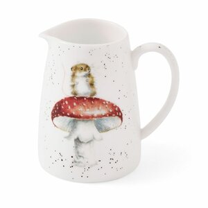 Wrendale Designs Posy Jug MOUSE klein melkkannetje Muis op paddenstoel