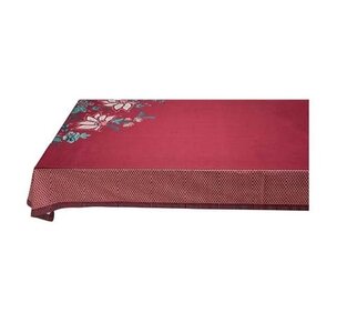 PIP Studio Tafelkleed FLOWER FESTIVAL Dark Pink 100x100cm 100% katoen bloemen cherry rood roze