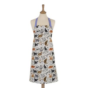 Ulster Weavers apron PVC schort FELINE FRIENDS spelende katachtige vrienden met bolletjes wol