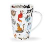 DUNOON-XL-mug-beker-Tasse-fbC-Henley-600ml-CATASTROPHE-Cats-katten-rassendesign-Cherry_Denman-