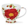 Dunoon-wijde-beker-mok-mug-Skye-PAPAVER-Engelse-Klaproos-rood-bloemen-flower-450ml-design-Michèle Aubourg