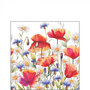 Ambiente-papieren-servet-cocktail-POPPIES_AND_CORNFLOWERS-25x25cm-Bloemenweide-klaproos-Margriet-Korenbloem-bloemen-12518640