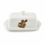 Wrendale-Designs-Botervloot-met-deksel-COVERED-BUTTER-WRENDALE-Cow-Highland-KALF-kalfje-design-Hannah Dale-Royal Worcester-Port