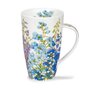 Dunoon-mugs-Henley-XL-beker-DELPHINIUMS-blauw-paars-plant-bloem-Ridderspoor-inhoud-600ml-design