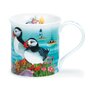 DUNOON-fine_bone_china-mug-Bute-beker-mok-Tasse-SEASHORE-Puffin-zeedieren-Papegaaiduiker-300ml