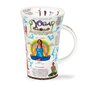 Dunoon-Glencoe-XL-mug-beker-WORLD-of-YOGA-Zonnegroet-Namaste-Meditation-oefeningen-ademhaling-500ml